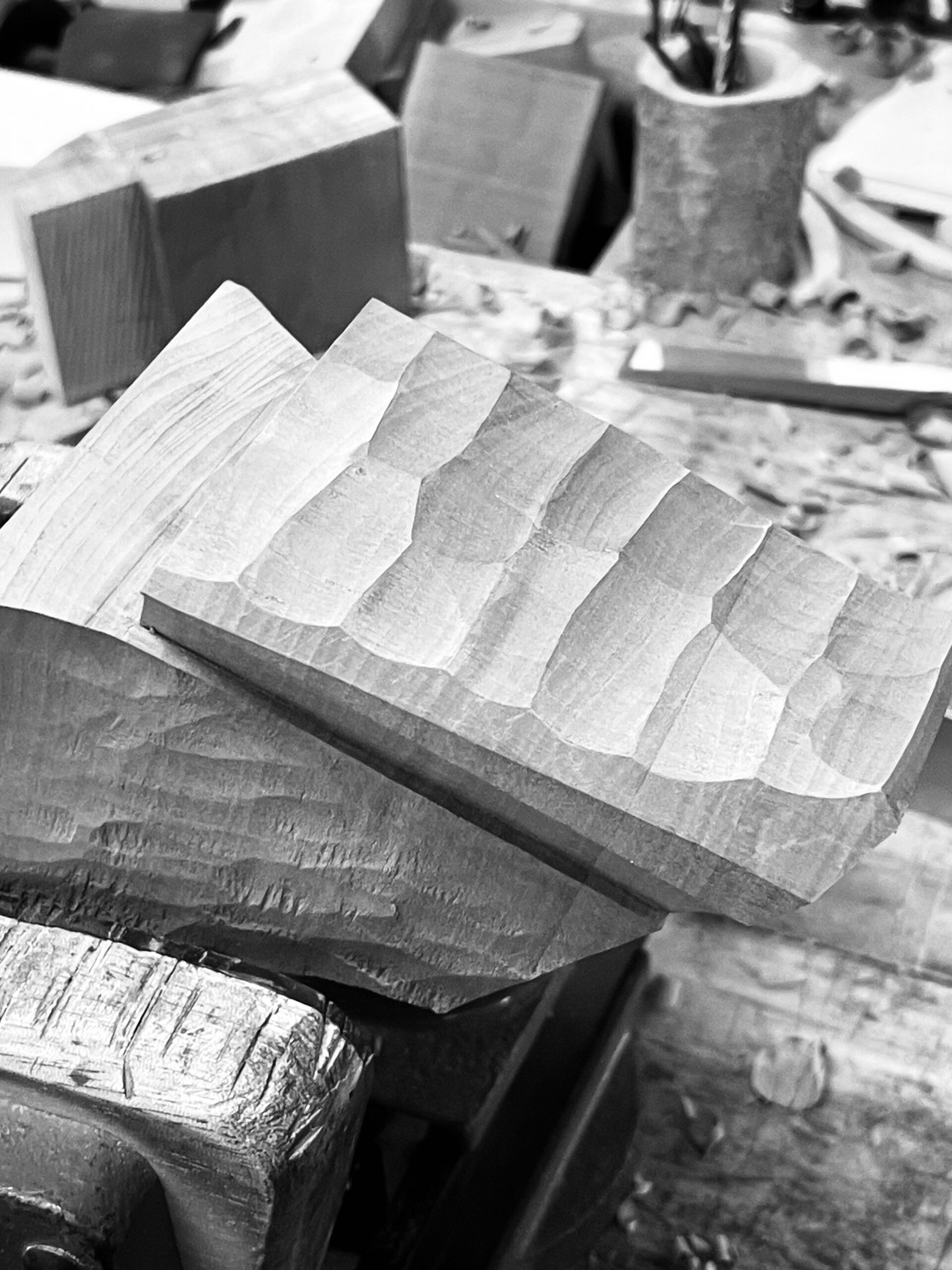 Michel Colichon, Collichon, Bass viol, French viol, Through-neck, one-piece neck, gouges, inside of a bass viol, top block, parchment, linen, walnut, cherry, pear wood.